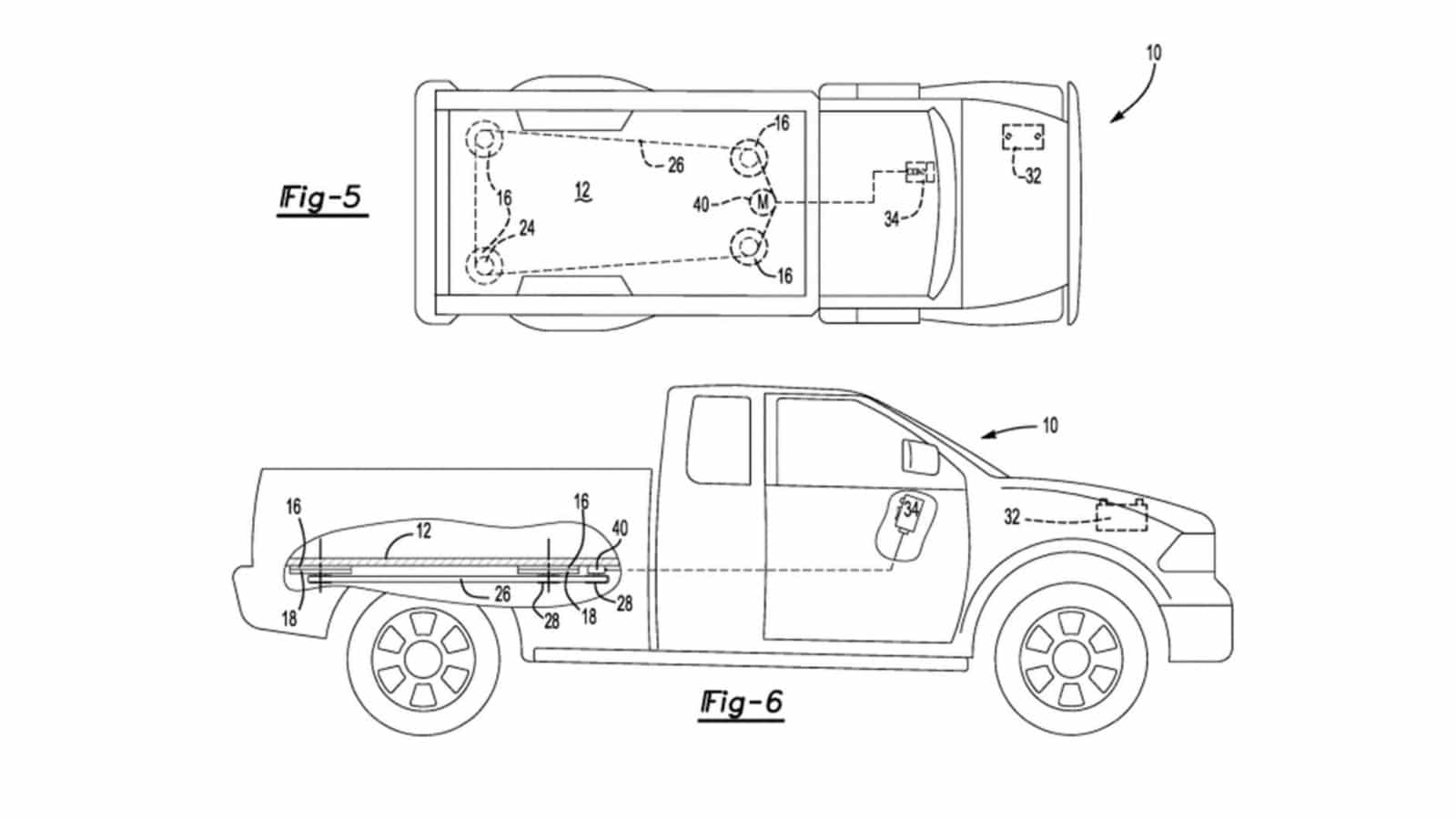 Pickup box with selectively actuated magnetic floor section 