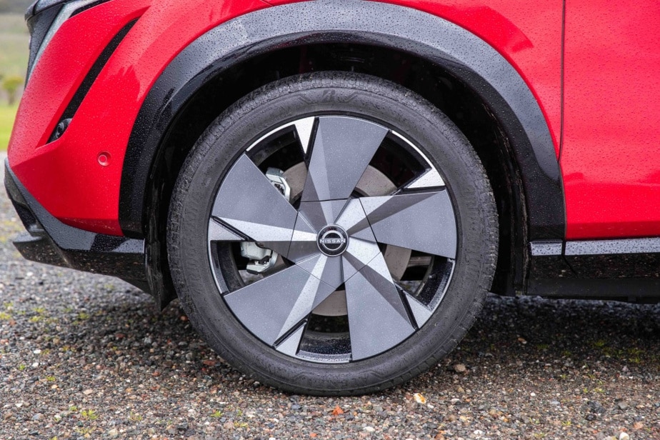 The rims of the Nissan Ariya