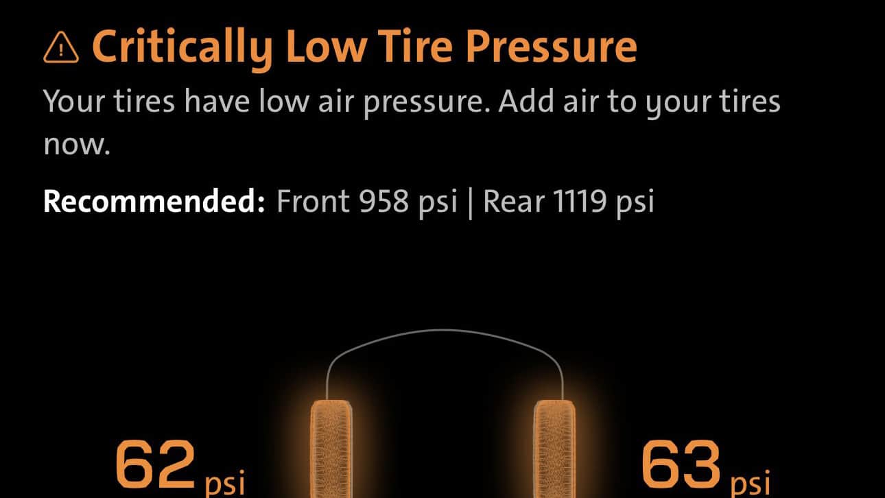 GM tire pressure