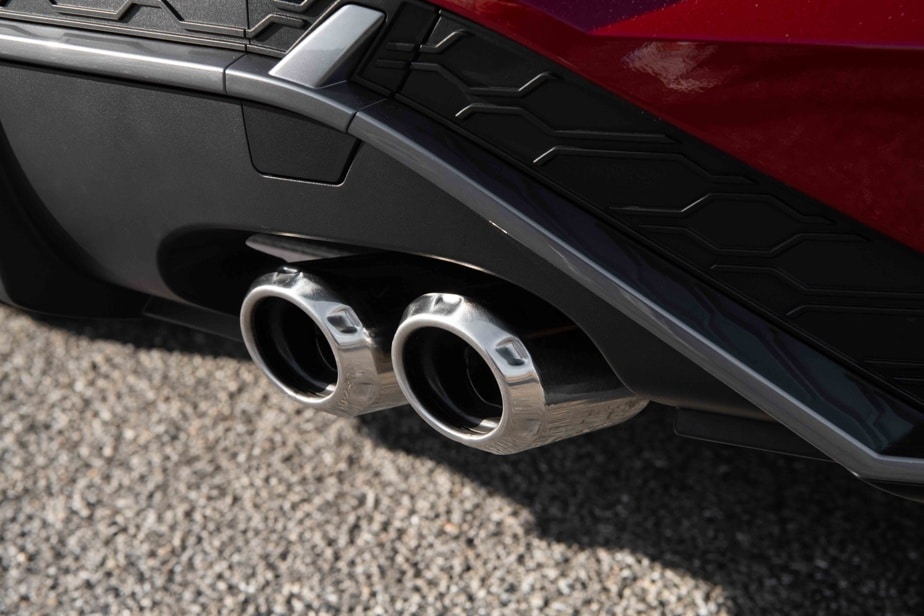 Exhaust pipes of the Hyundai Kona