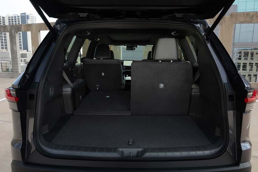 The trunk of the Lexus TX