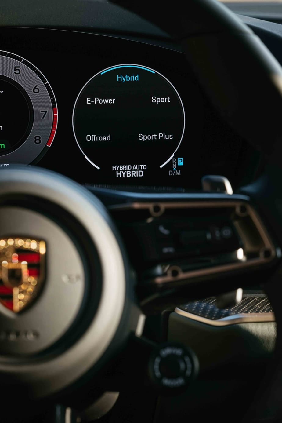 The modes of the 2024 Porsche Cayenne E-Hybrid