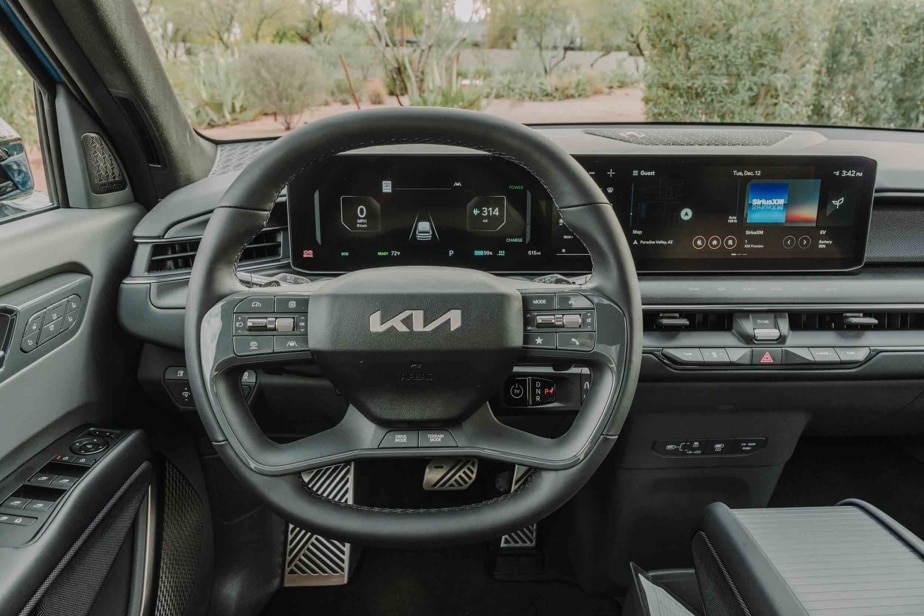 The dashboard of the 2024 Kia ​​EV9