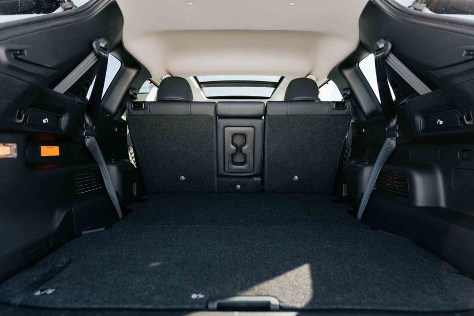 The trunk of the Mitsubishi Outlander PHEV