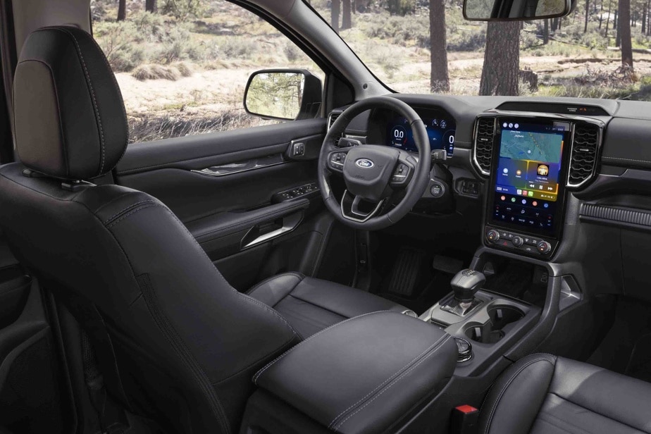 The interior of the Ford Ranger