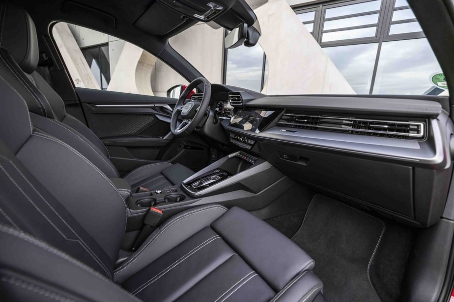 The interior of the Audi A3