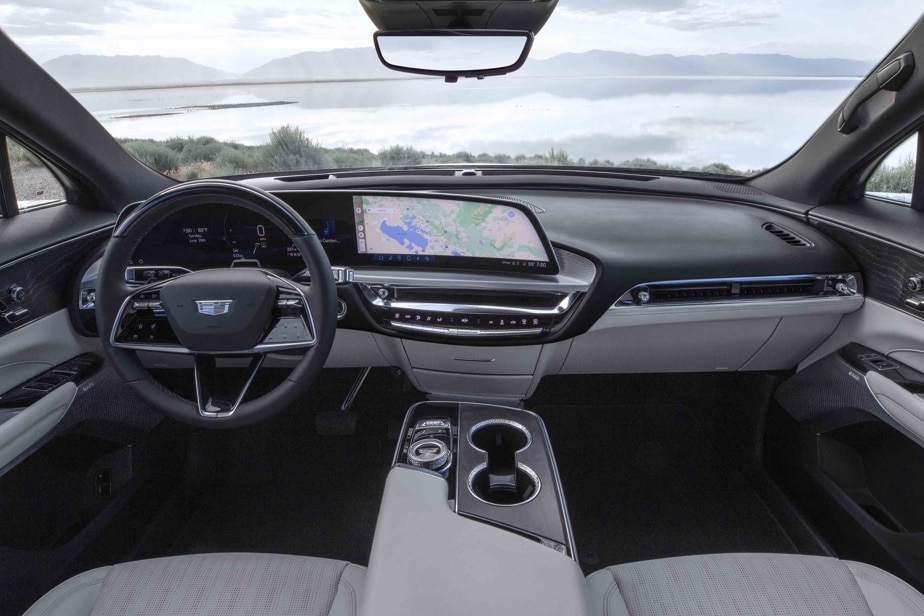 The interior of the Cadillac Lyriq