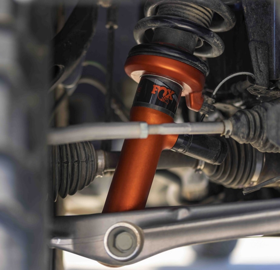 A shock absorber from the Ford Ranger Raptor