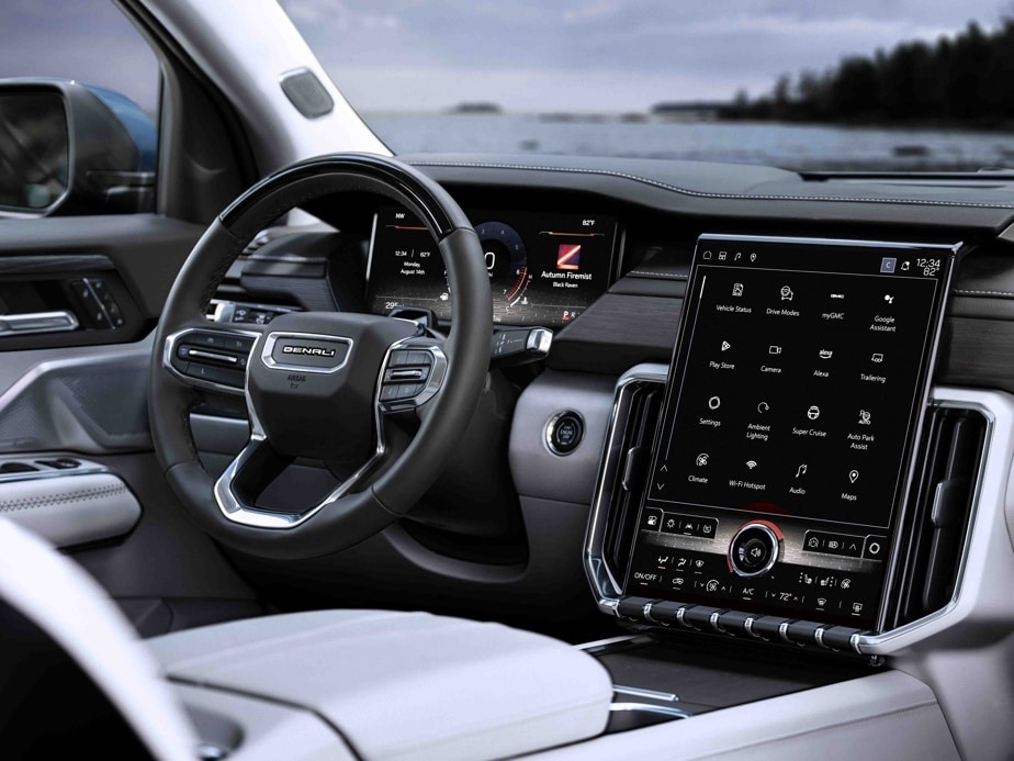 The GMC Acadia dashboard