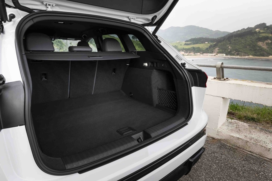 The trunk of the Audi Q6 e-tron