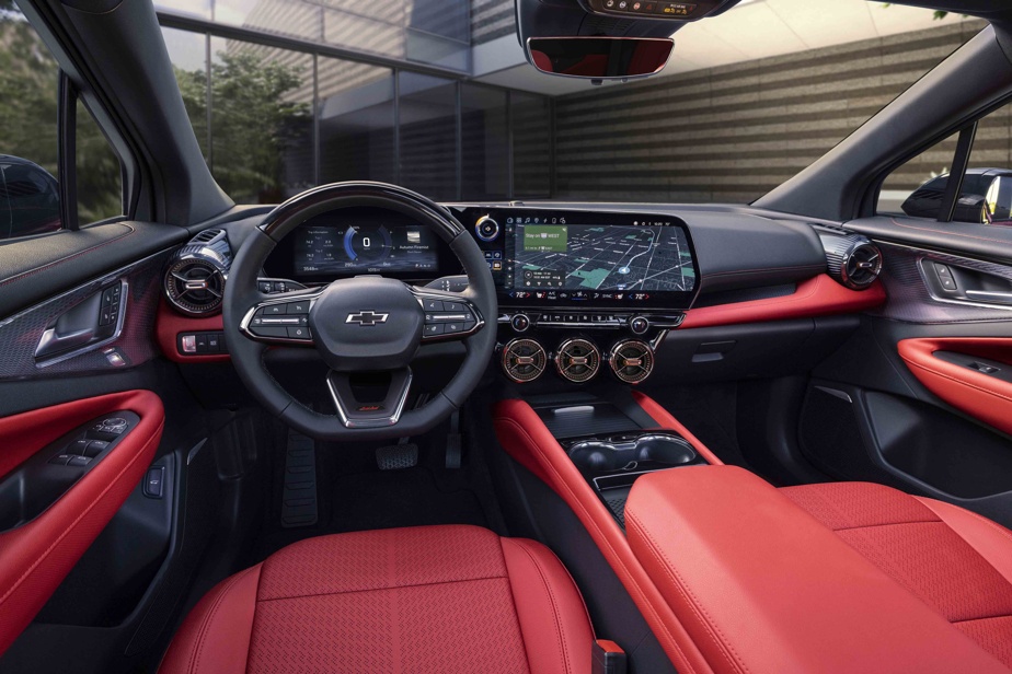 The interior of the Chevrolet Blazer EV