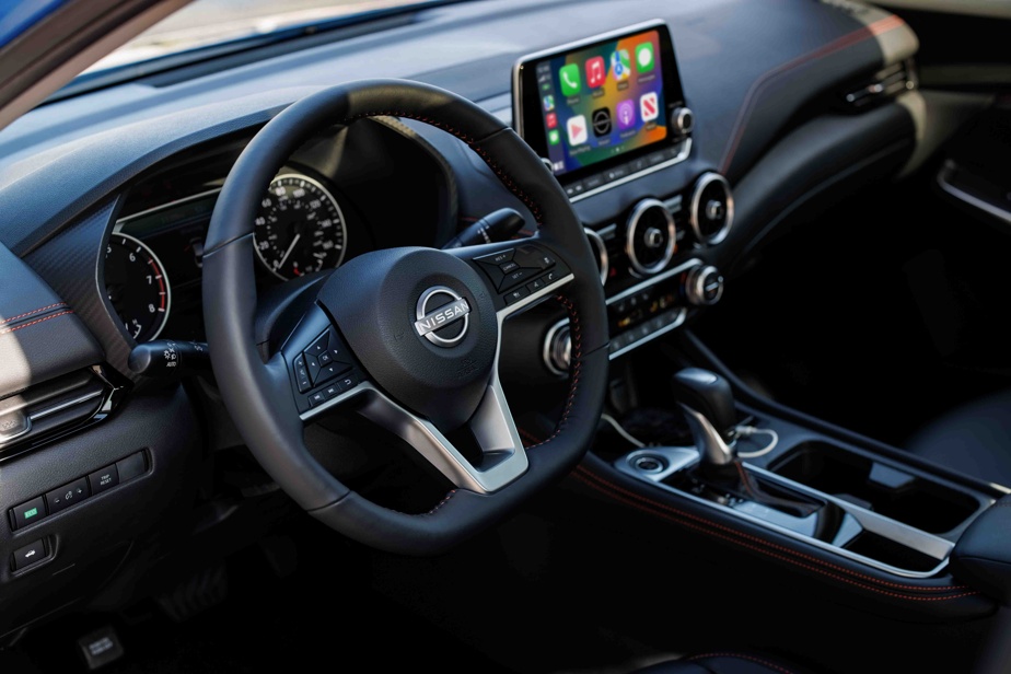 The dashboard of the Nissan Sentra