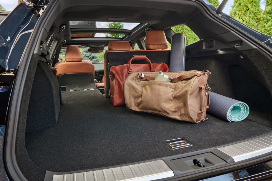 The trunk of the Toyota Crown Signia