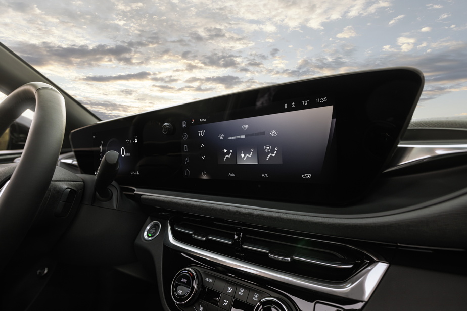 The Buick Envista infotainment screen