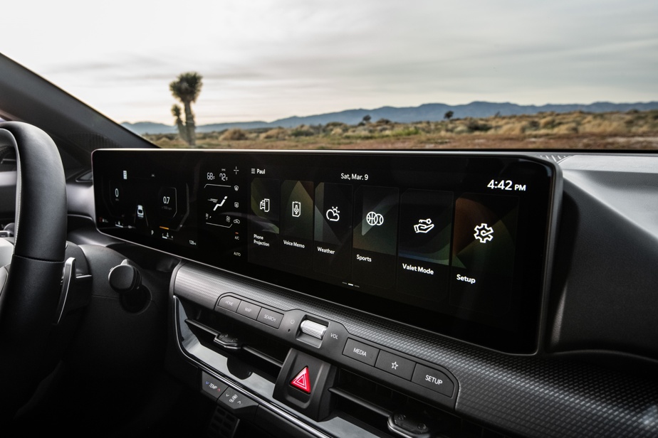 The Kia K4 infotainment screen