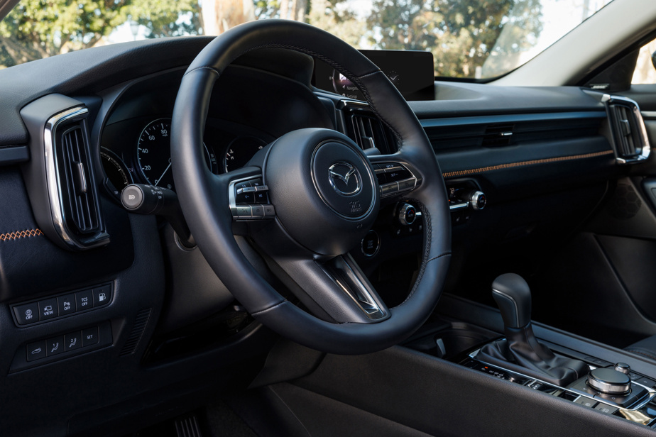 The dashboard of the Mazda CX-50 hybrid