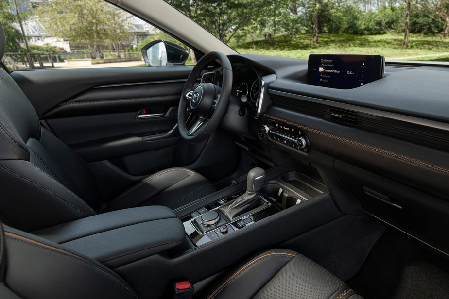 The interior of the Mazda CX-50 hybrid