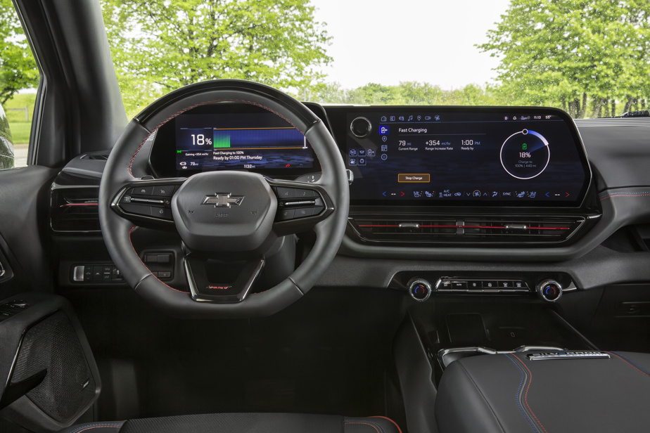 The interior of the Chevrolet Silverado EV RST