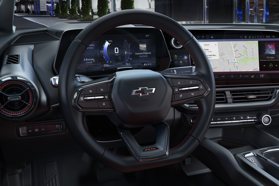 The dashboard of the Chevrolet Equinox EV