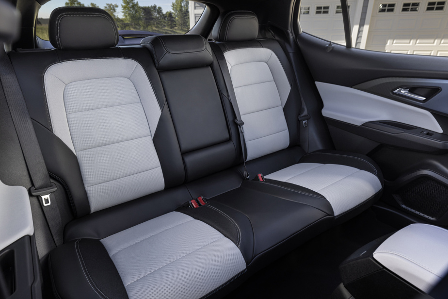 The back seat of the Chevrolet Equinox EV